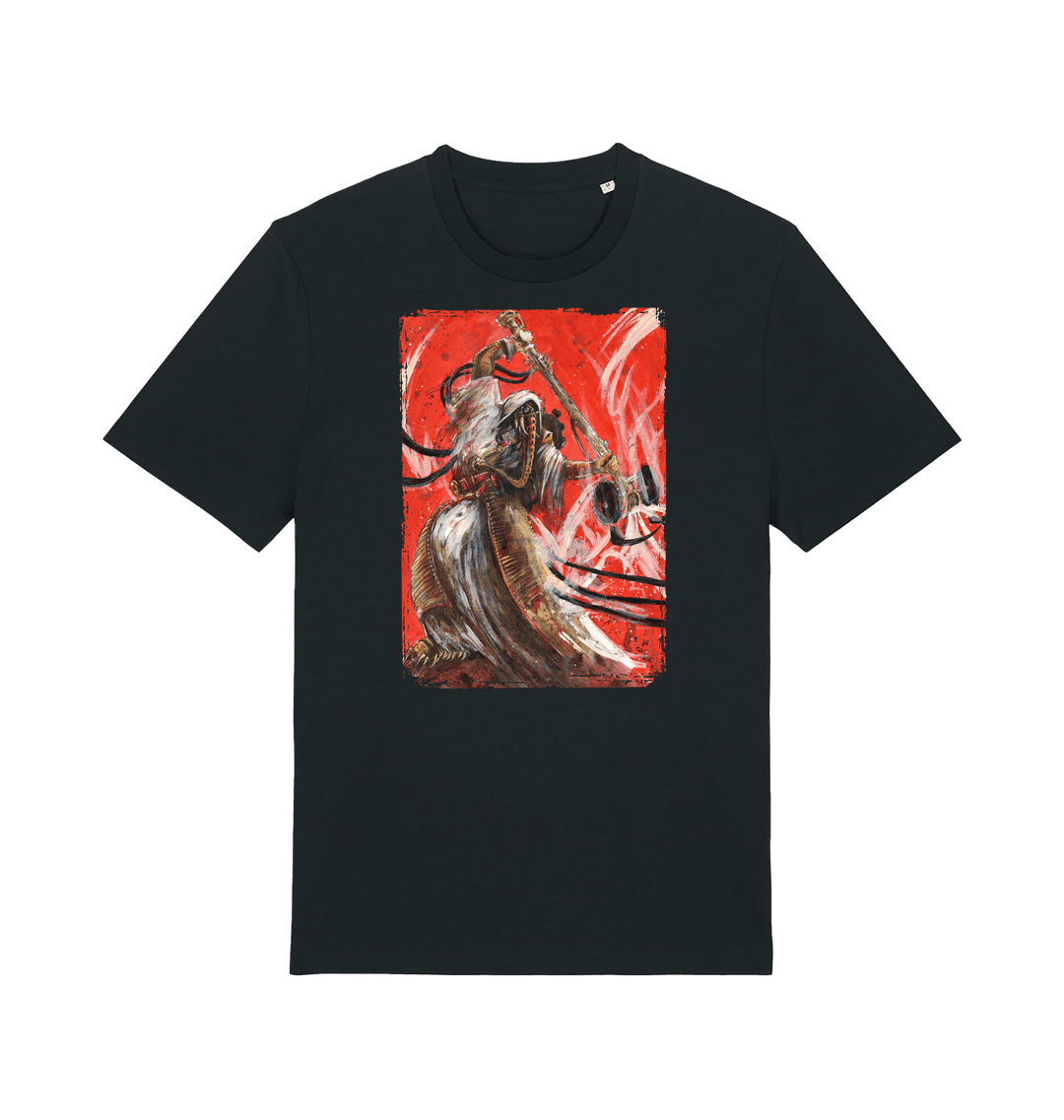 Black Printed T-shirt Front